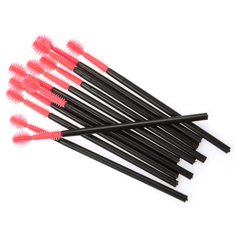 

50/100 Pcs/Set Disposable Eyelash Brush Silicone Cosmetic Tool Mascara Applicator Eyelashes Comb Makeup Brushes QRD88