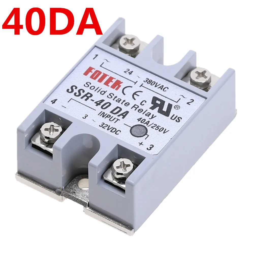 1 шт. твердотельный релейный модуль SSR-25DA 25 DA/250 V 3-32V DC вход 24-380VAC выход 25A