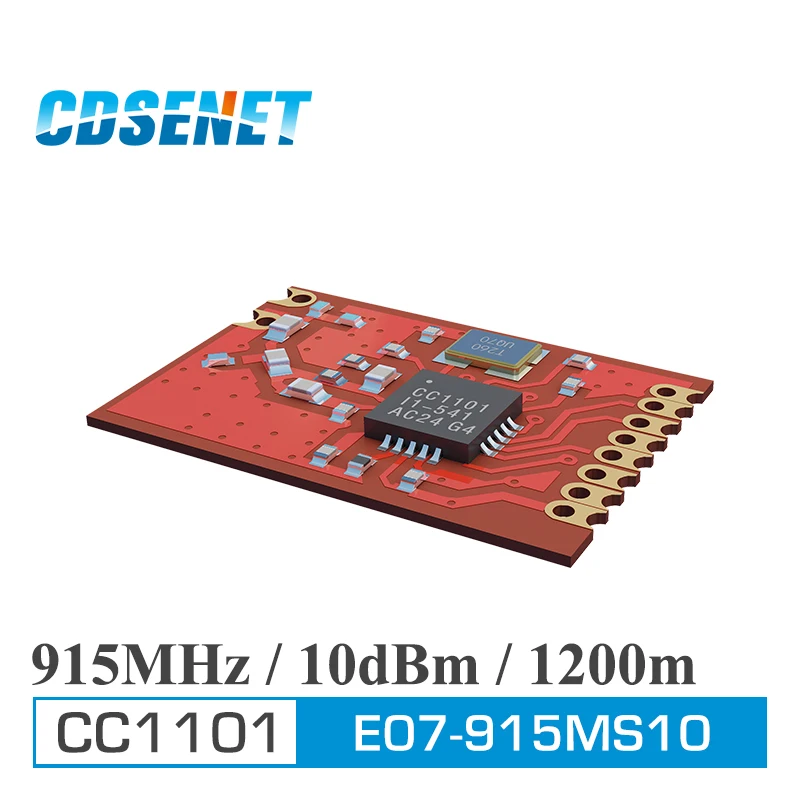 bilder für 2 Teil/los E07-915MS10 CC1101 915 MHz 1200 mt SPI Transceiver Module Ursprüngliche CDSENET SMD Drahtlose Datenübertragung SPI Modul bilder für 2 Teil/los E07-915MS10 CC1101 915 MHz 1200 mt SPI Transceiver Module Ursprüngliche CDSENET SMD Drahtlose Datenübertragung SPI Modul