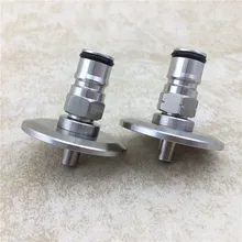 1," тройной зажим для шарикового стопорного столба, SS304 санитарный брюшной фитинг, 50,5 мм OD наконечник для SS конического ферментера передачи давления