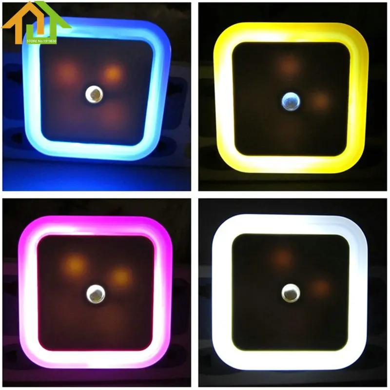 

Creative Plug Socket Automatic Energy Saving Light Sensor Control LED Wall Night Light Indoor Bedroom Decoration Lamp