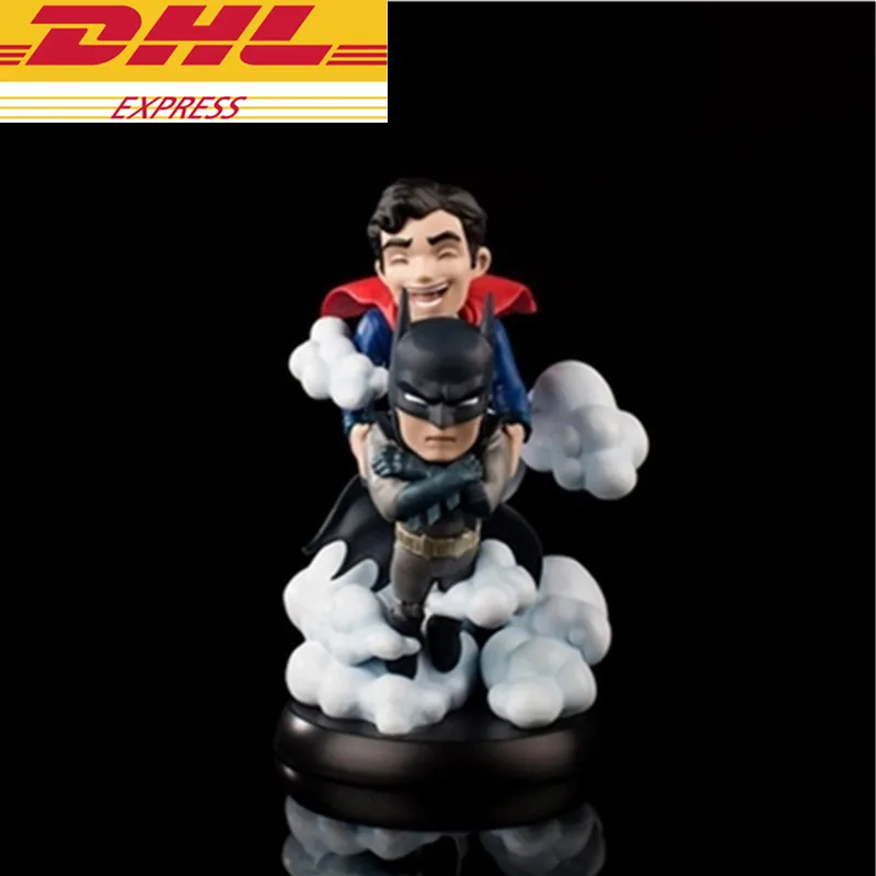 

Statue Justice League Q-version Bust Batman And Superman Head Portrait PVC Action Figure Collectible Model Toy 10CM BOX D843