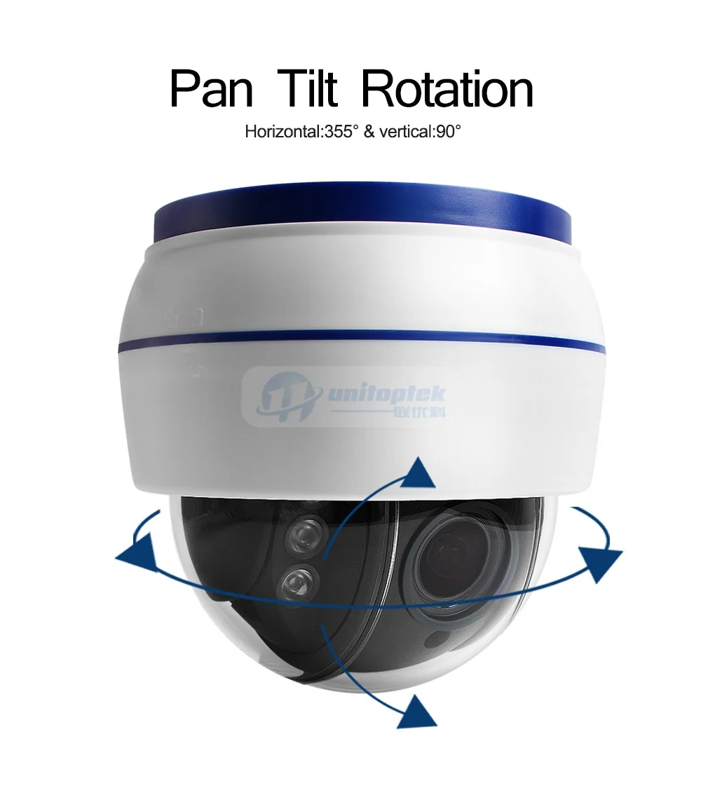 Беспроводная скоростная купольная PTZ ip-камера Wifi HD 1080P 2MP 5X Zoom 2,7-13,5 мм внутренняя автофокусировка аудио SD карта Ночная ночь Onvif Wi-Fi