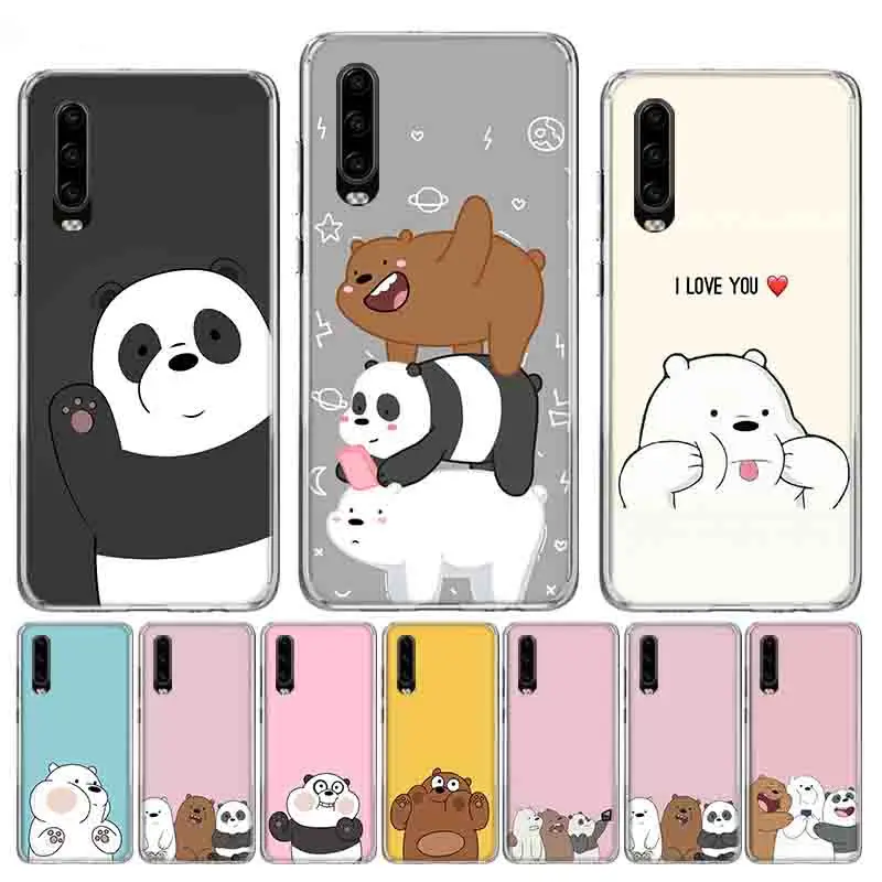 

Three little bears Soft TPU Fundas Silicon Phone Case For Huawei P30 P20 Mate 20 10 Pro P10 lite P Smart + Plus Z 2019 Cover