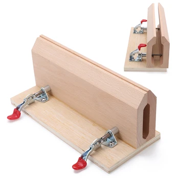 

1pc Beech Wood Sewing Horse Hand-Stitched Leathercraft Table Pony Clamp Leather Stitching Pony