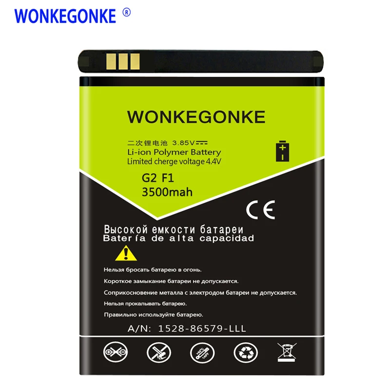 Аккумулятор WONKEGONKE 3500 мА · ч для JIAYU F1 F1W G2 JY-G2 G2S G2F | Запчасти телефонов