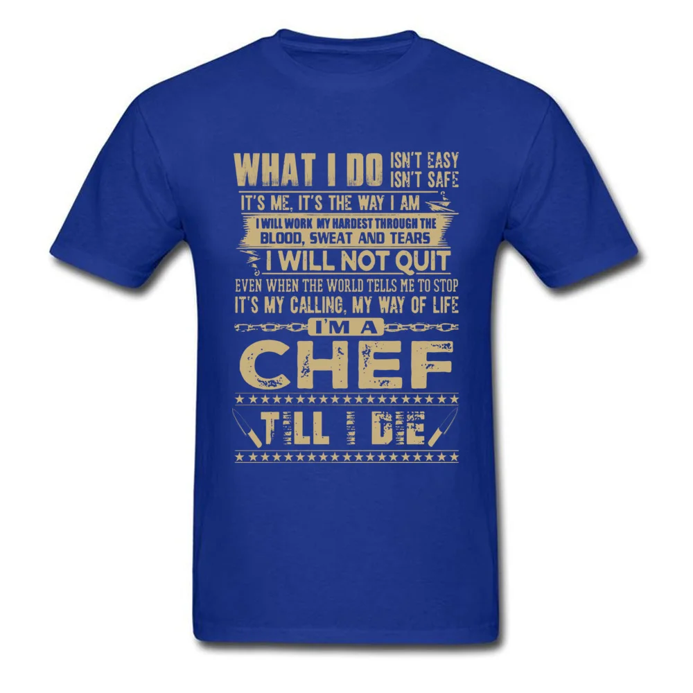  Gift Tops Shirt New Coming Short Sleeve Men's T Shirt TpicOriginaltitle Summer Summer Fall Tops & Tees O Neck IM A CHEF blue