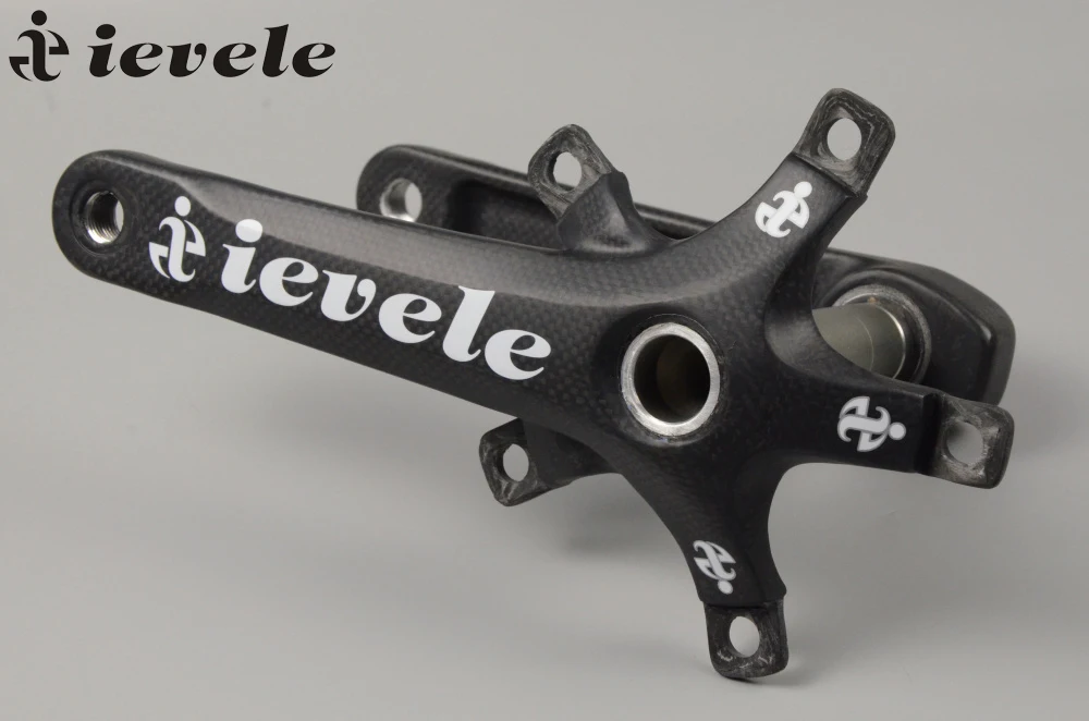 

ievele Full Carbon Fiber Cycling Bicycle Crank Road Bike Crankset Length 170mm/175mm BCD 110/130mm Ultra-light road Bike Parts