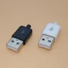 10PCS Diy USB Male Connector 2.0 Plug 4 Pin Type A Components White Black Plastic Cover ► Photo 1/3