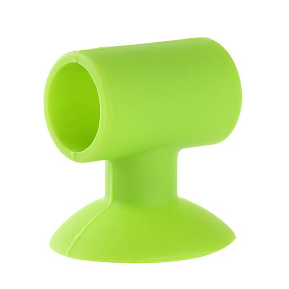 Silicone Door Handle Knob Crash Pad Wall Bumper Guard Stopper Anti Collision Suction Pads TN88 - Цвет: green