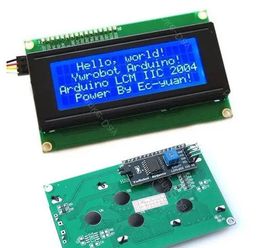 IIC/I2C/TWI 2004 LCD Display Screen Module For MEGA2560 UNO R3 Due Nano blue | Электронные компоненты и