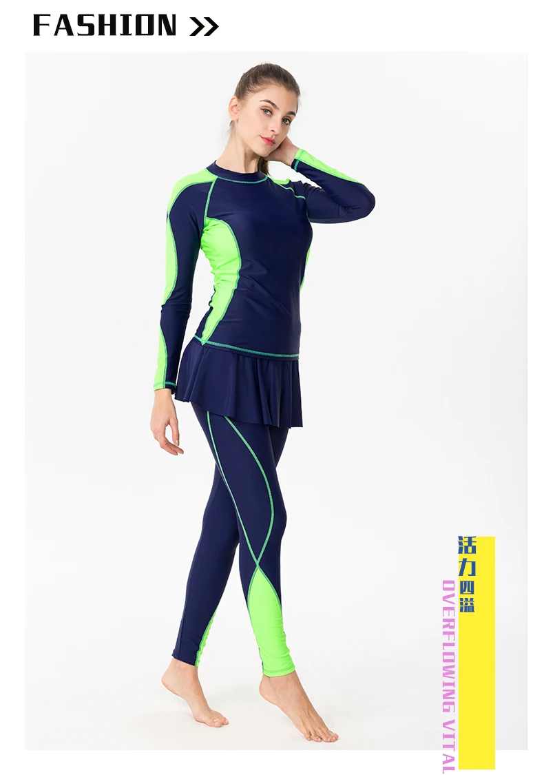 longa surf maiô uma peça rash guard