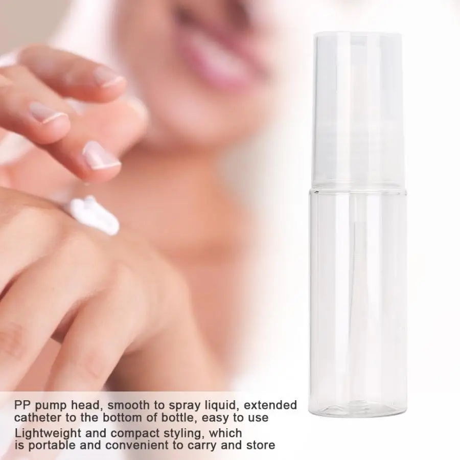 Мини Стиль полипропиленовый прозрачный портативный макияж спрей бутылка контейнер для принадлежностей