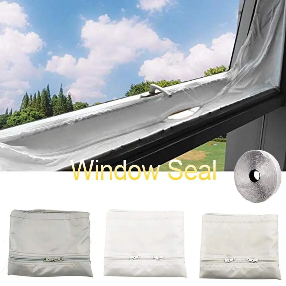 

4 Meters Mobile Air Conditioner Soft Cloth Sealing Baffle Window Seal for Portable Air Conditioner and Tumble Exhaust Dryer