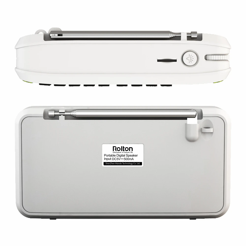 Портативные стереоколонки Rolton E500 Bluetooth fm радио чистый бас двухтрековый динамик tf