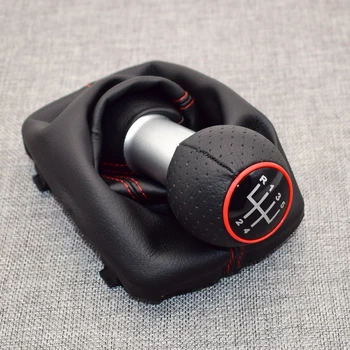 

5 Speed Gear Shift Stick Lever Knob Gaiter Gaitor Boot Cover For Audi /A3 /S3 8L 2001 2002 2003