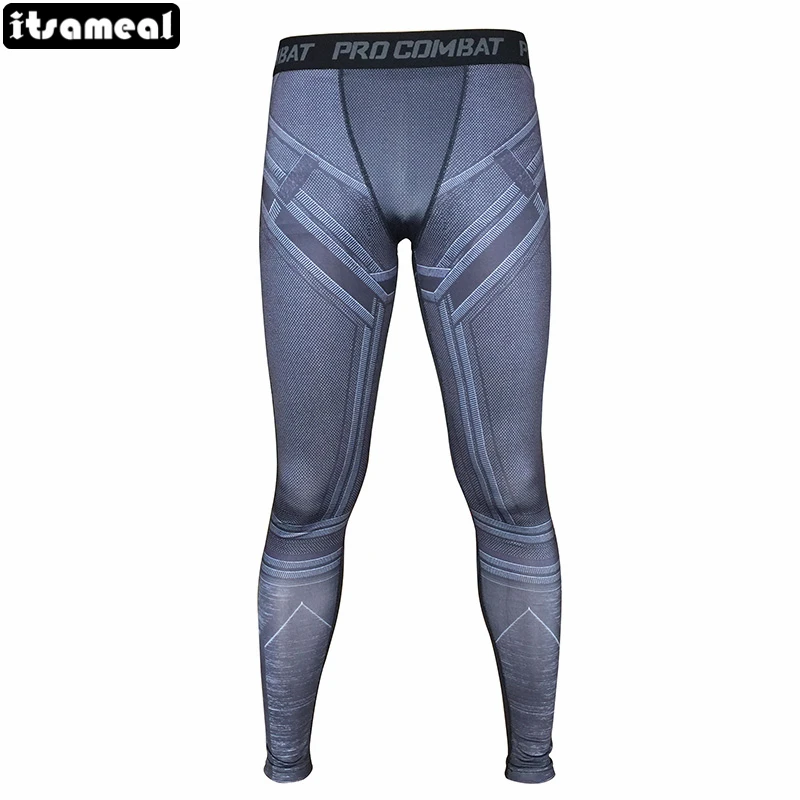 

3D Printed balck panther Compression Tights Pants Men Fitness Skinny Leggings Trousers Male Clothes