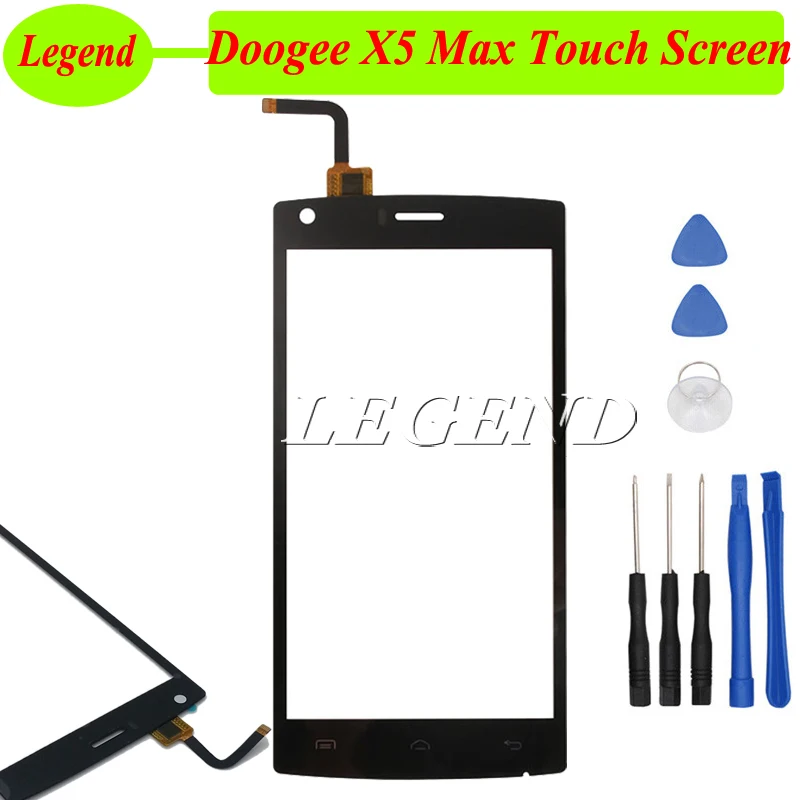 Сенсорный экран DOOGEE X5 Max Pro цифровой датчик запасные части сенсорная панель для +