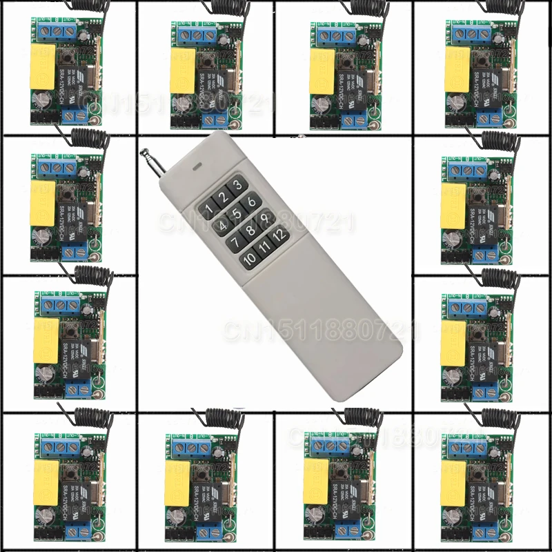 

3000M wireless switch 220V 1CH Wireless Receiver&Transmitter 1CH10A output state is adjustable