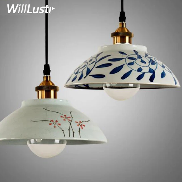 New China Ceramic Bowl Pendant Lamp Suspension Light Ceramics New China Ceramic Bowl Pendant Lamp Suspension Light Ceramics Lighting Home Dinning Room Restaurant Hotel Bar