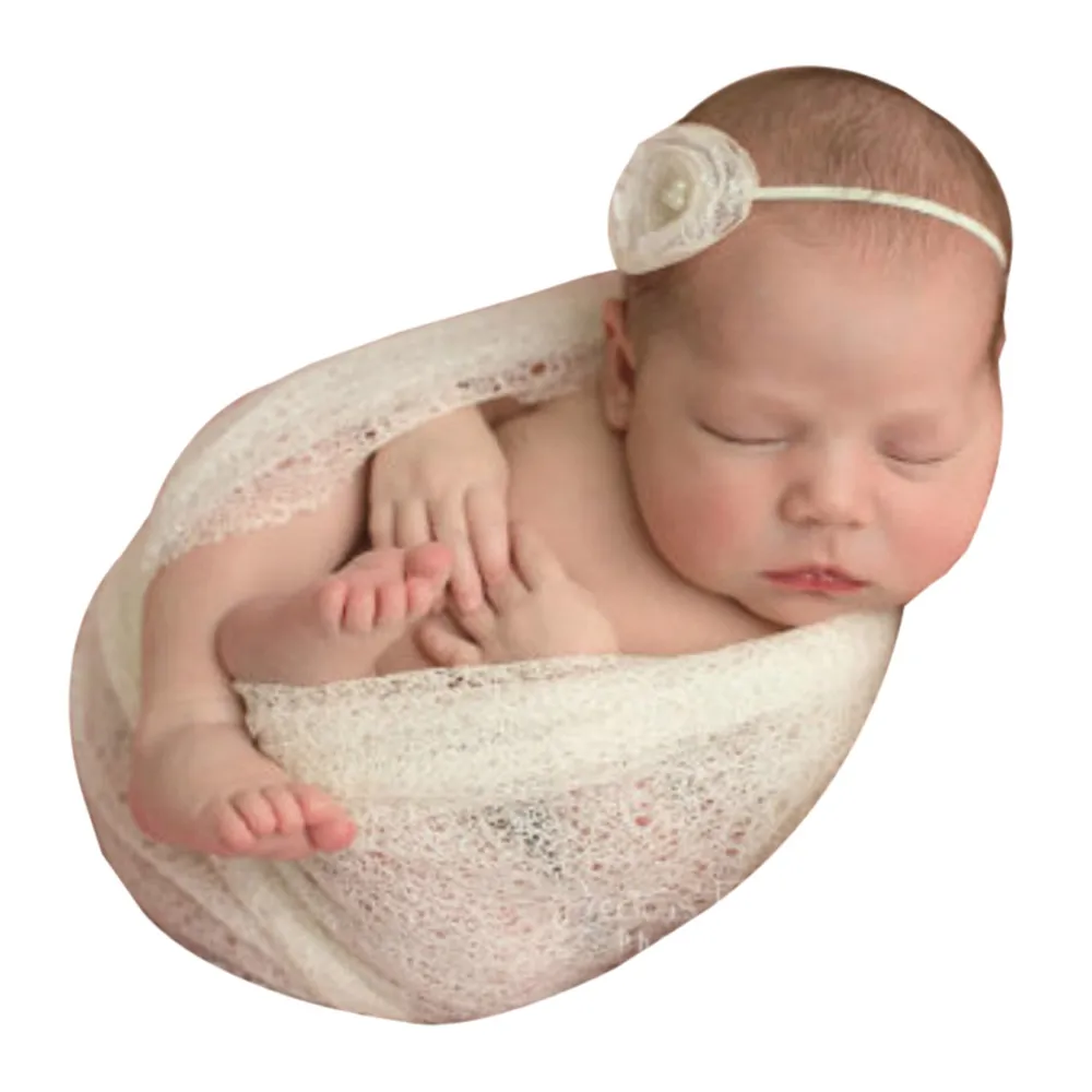 Новорожденный фотографии аксессуары новорожденных Обёрточная бумага для маленьких девочек мальчиков полые Обёрточная бумага S Одеяло позирует для пеленания крышка