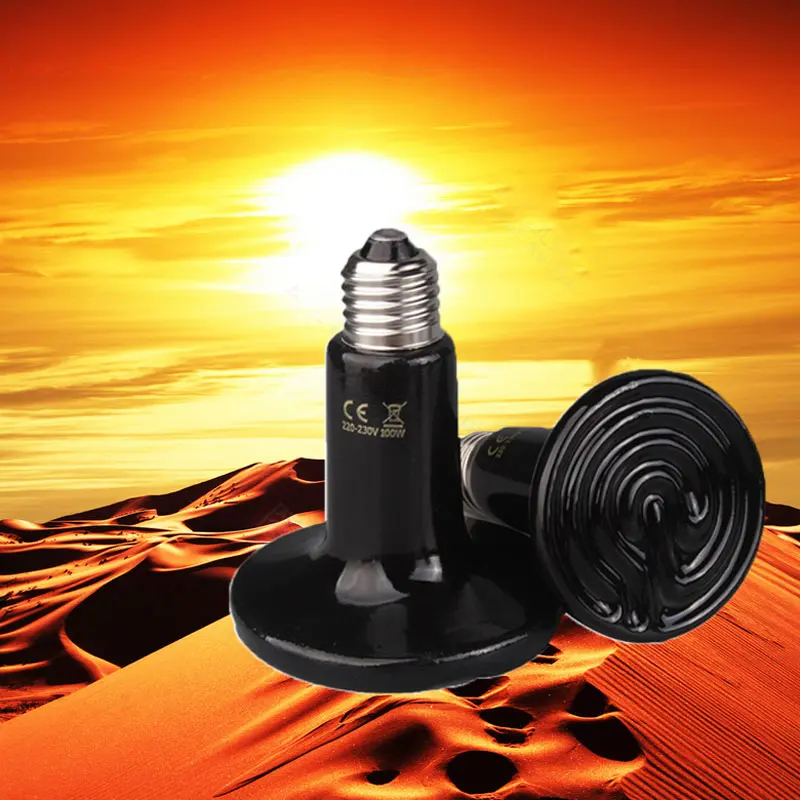 

Heating Ceramic Infrared Lamp Heating Reptile Infrared Heat Lamp Heater Bayonet Cap Mini Incubator Light Brooder Lizard Spider