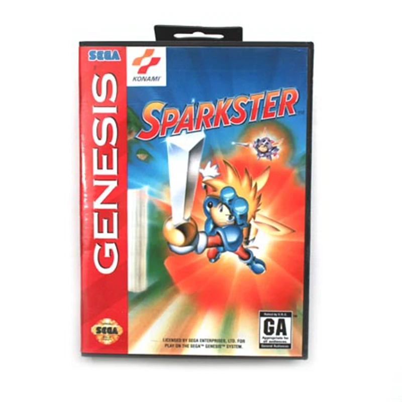 

Sparkster Boxed Version 16bit MD Game Card For Sega Mega Drive And Genesis