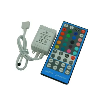 

100X High quality 40key RGBW IR remote LED controller DC12~24V input 4 in 1 one RGBW led strip controller express free shipping