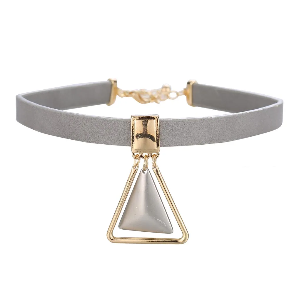

ZG Blue Crystal Women Short Chain Statement Necklace Chokers New Style Fashion Jewelry Charm Pendant Wedding Necklaces