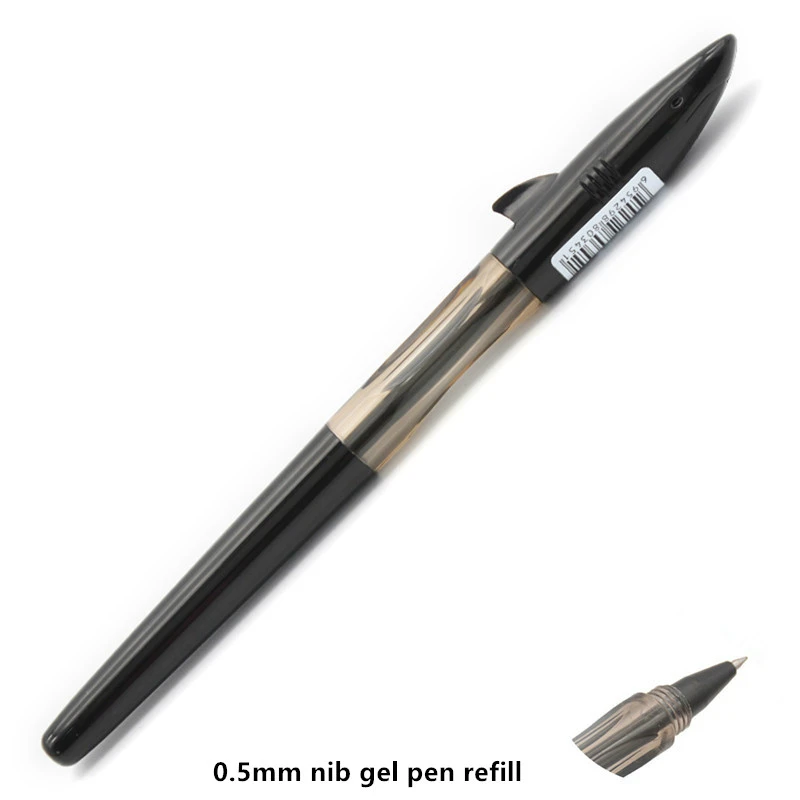 

Jinhao Kawaii Shark Gel Pen Office Supplies Black Ink Refill Stationery 0.5mm Nib Neutral Pen Unicorn Pen Bullet Tip Creative