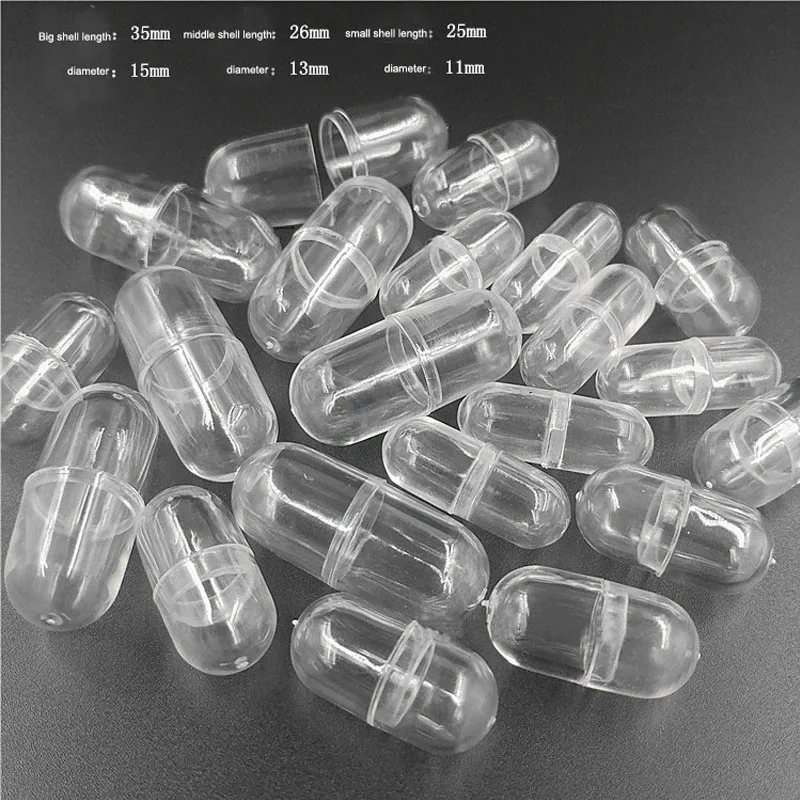 Boite A Pilules 25mm 500 Pieces Petite Taille Capsule Transparente Conteneur De Pilules En Plastique Etuis A Pilules Aliexpress