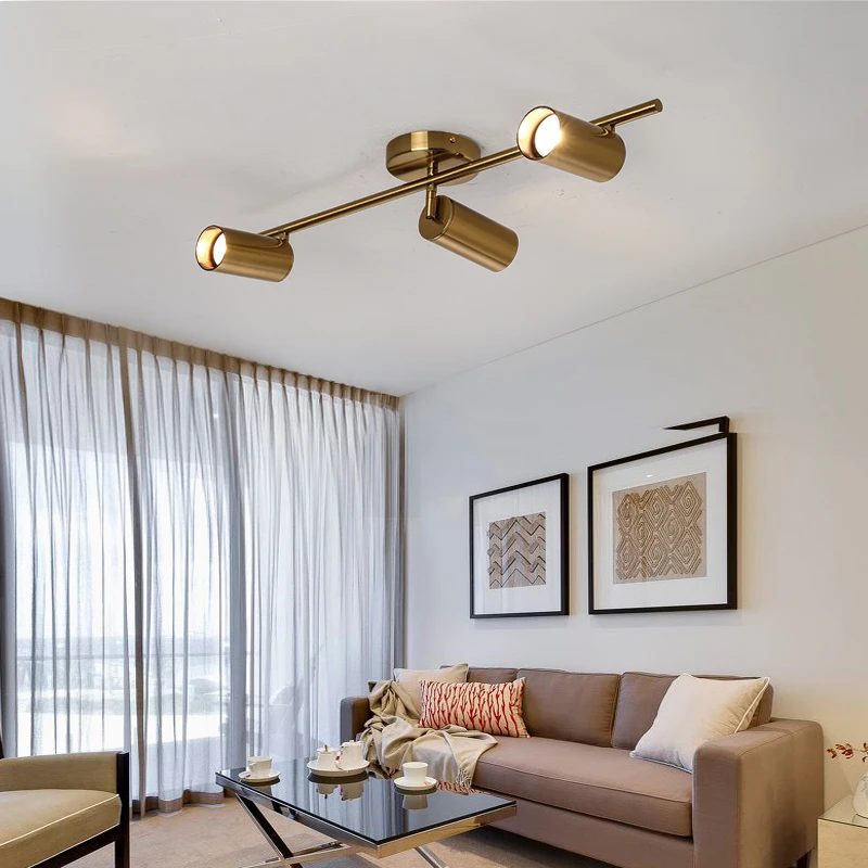 Billige Moderne Wohnzimmer Decke Leuchte Nordic Drehbare LED Decke Lampen für shop Spot Küche Decke Lichter GU10 birne