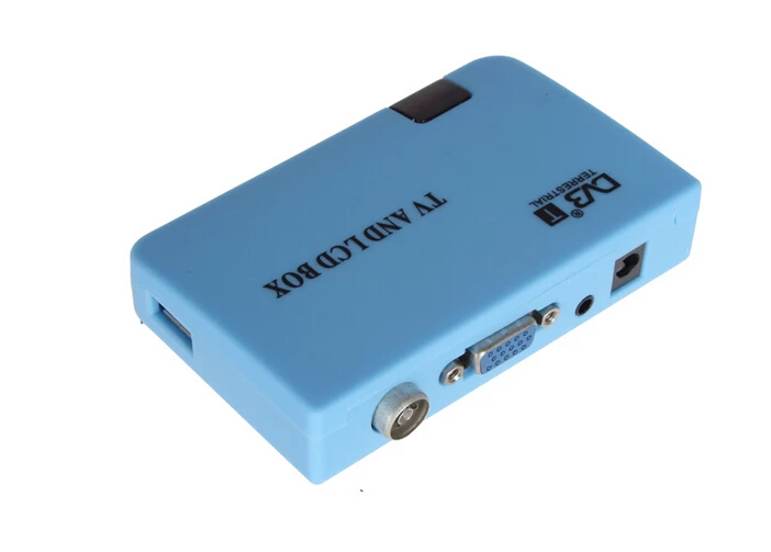 Цифровой DVB T LCD TV Box совместим с LCD/CRT VGA/AV тюнер Freeview ресивер VGA для ПК мониторы и ТВ