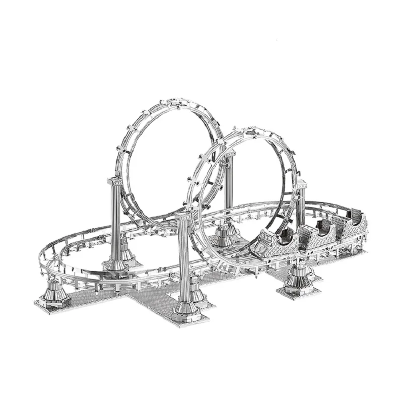 Горки DIY палец 3D металлическая головоломка BuildingModel детская сборка взрослые