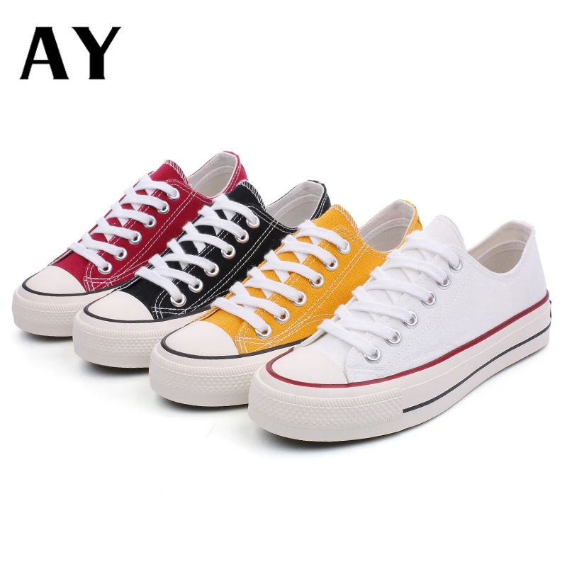 

AY Vulcanized Shoes Women Canvas Sneakers Flat Denim Casual Shoes Women Trainers Stars Ladies Sneakers Rubber Sole