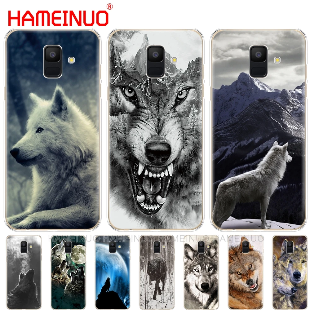Волк чехол с изображением животного чехол для телефона для samsung Galaxy J4 J6 J8 A9 A7 A6 A8 плюс j7 duo