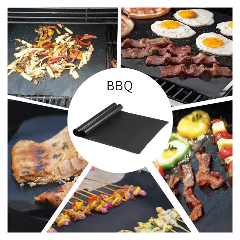 2pcs-5pcs-Non-Stick-BBQ-Grill-Mat-Pad-Reusable-Barbecue-Baking-Liners-Reusable-Cooking-Sheets-Pad.jpg 2Db/5Db Nem Tapadó Bbq Grill Mat Pad Újrahasznosítható Barbecue Sütőbetétek Újrafelhasználható Főzési Lapok Kültéri Piknik Főző Eszköz - Image 5