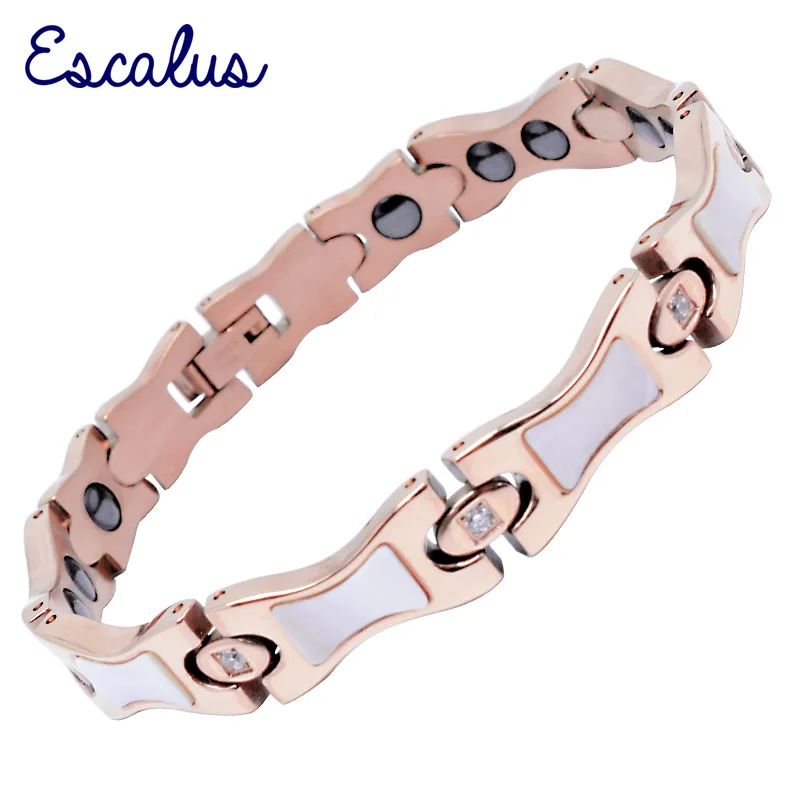 Escalus Lovers Crystal Bracelet For Women Stainless Steel