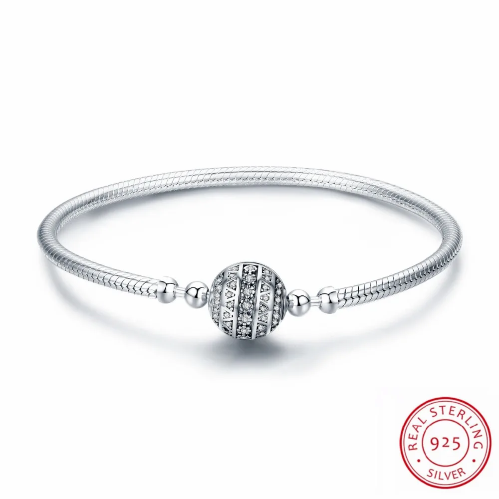 

Real 100% 925 Sterling Silver Bracelets&Bangles Exquisite Life Fashion Fanscinating Jewelry For Women Fine Jewelry 17-20cm