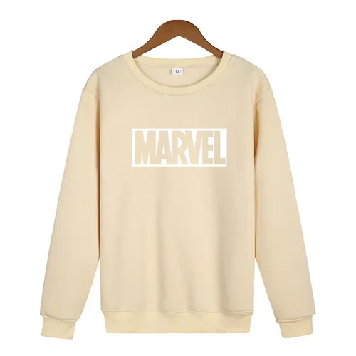 Толстовки Hombre MARVEL Sudaderas в стиле хип-хоп для мужчин s/Madam бренд с буквенным принтом пуловер с капюшоном Толстовка приталенная мужская Толстовка - Цвет: 57Khaki