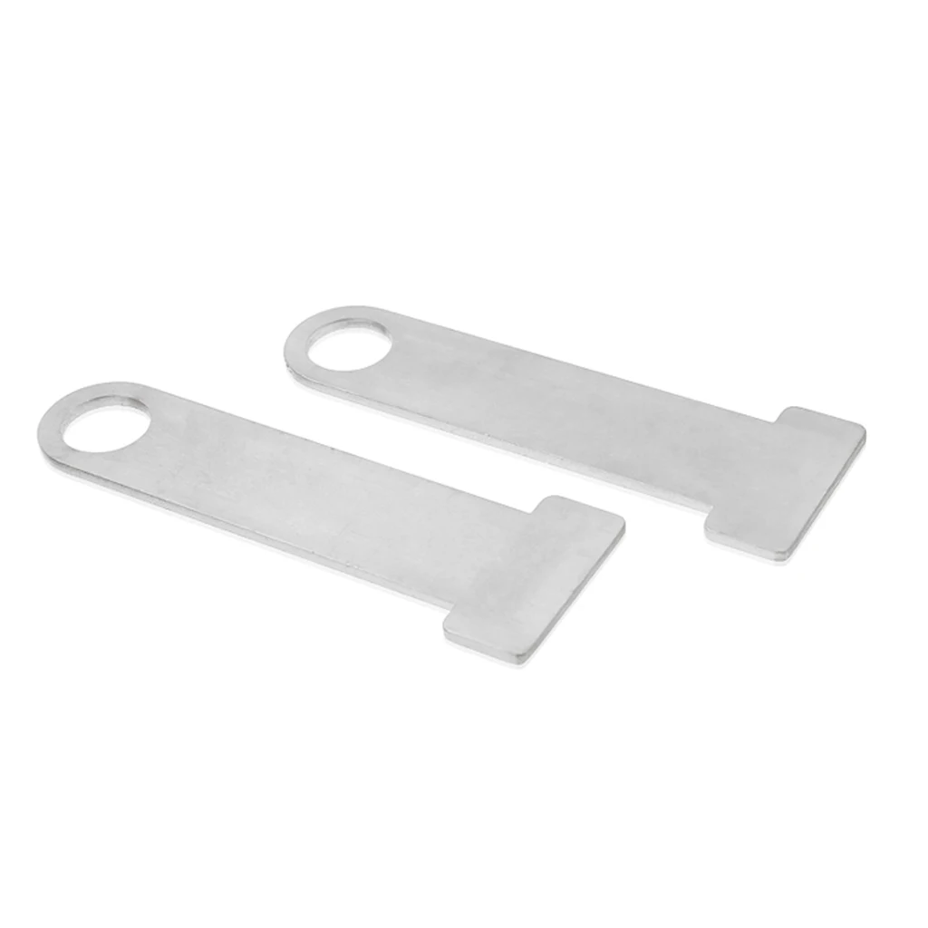 2 x Motorbike Open Face Helmet Lock for Quick Release Buckle Fastener Silver