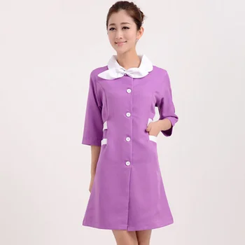 

Medical Uniforms 2020 Nursing Scrubs Clothes Beauty Shop Short Sleeve Doctor Clothing Uniformes Hospital Women Work Dress