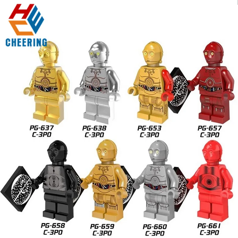 

Single Sale Building Block New Comics Wars Protocol Droid C3PO C-3PO Best Gift Toy For Kids PG8023