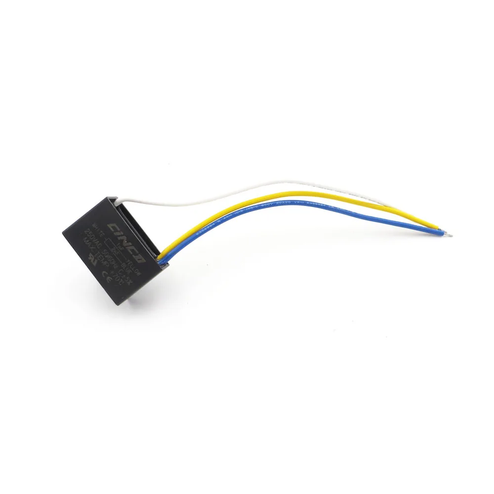 CBB61 1 мкФ + 2 250 V 3 провода КОНДЕНСАТОР моторного двигателя Электрический