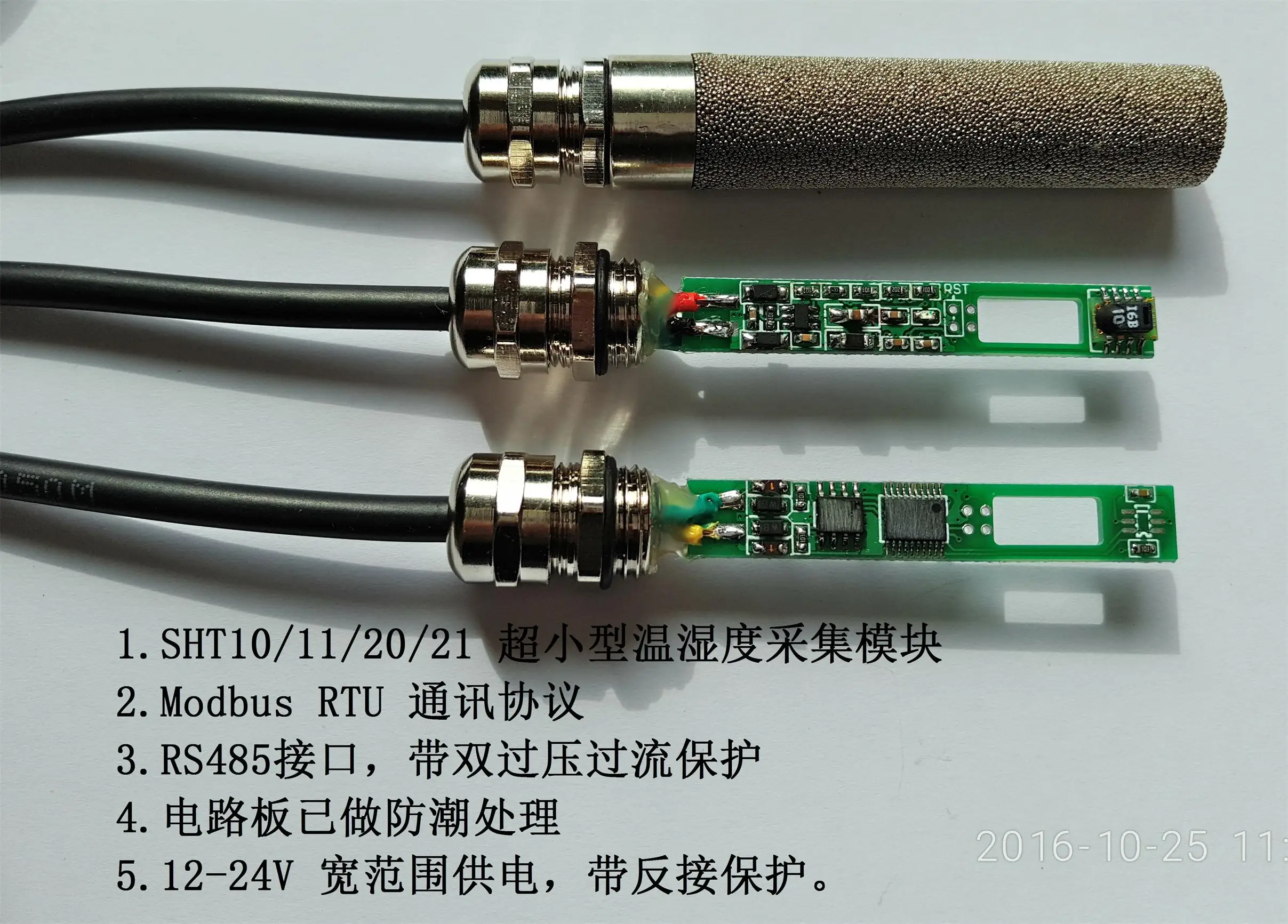 Temperature and Humidity Acquisition Module Modbus RTU RS485 Transmitter SHT10 Temperature and Humidity Acquisition Module Modbus RTU RS485 Transmitter SHT10