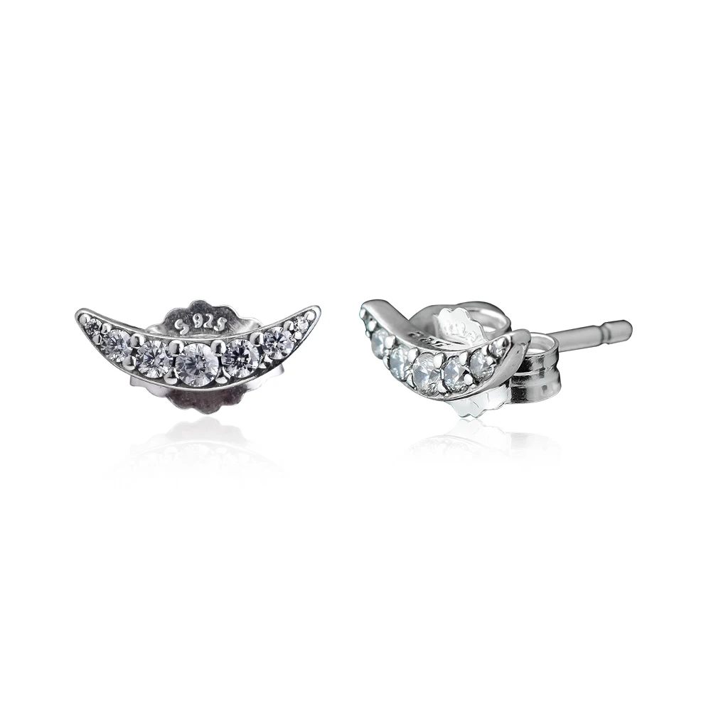 

CKK Earring Lunar Light Stud Earrings Sterling Silver 925 Jewelry 100% for Women Earings Brincos Oorbellen Pendientes