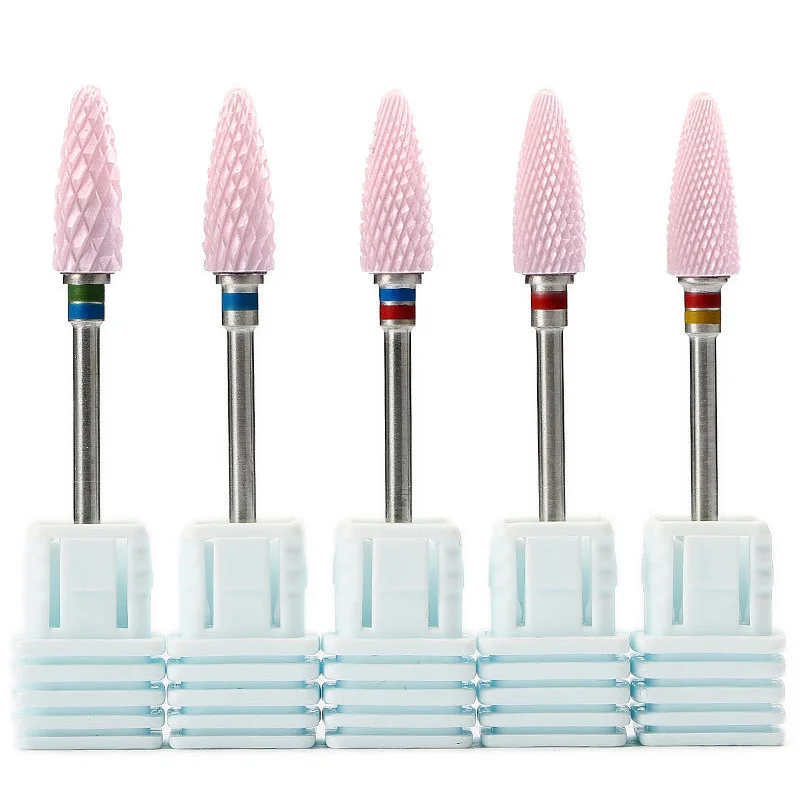 

Electric Diamond Nail Drill Bits Ceramic Milling Cutter Polish Rotary Burr Cuticle Clean Manicure Accessories Tool