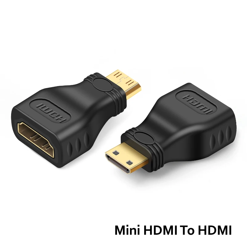 

Mini HDMI Male to HDMI Female Adapter Mini HDMI Converter Extension Connector for Smartphones Camcorder Tablets Cameras TV Black