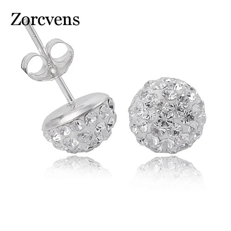 

YOBEST Fashion Jewelry 316L Stainless Steel Shamballa Crystal Earrings Retail and Wholesale