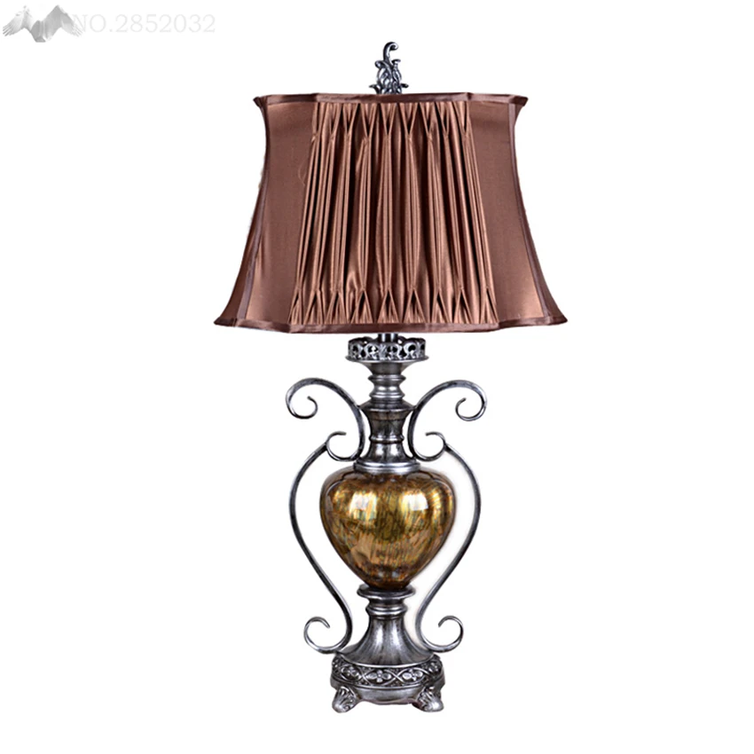 

Nordic style Modern Fashion E27 Table Lamp cloth lampshape Bedside desk light Lighting for livingroom bedroom hotel decoration